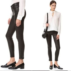 L'AGENCE New with tags Margot Black Coated skinny Jeans Size 25